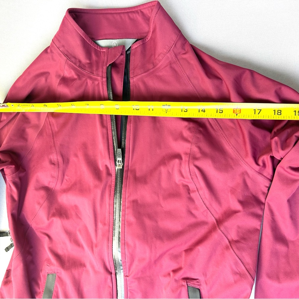 Aether Women's Size 2 Union Cycling Jacket Wine Red Full Zip - Picture 9 of 16